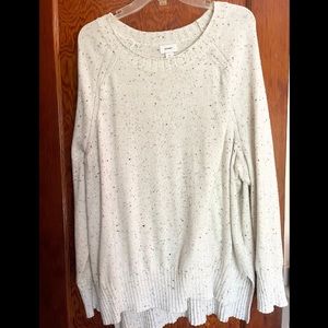 XXL old navy sweater - neutral speckled oldnavy  - old navy oversized sweater
